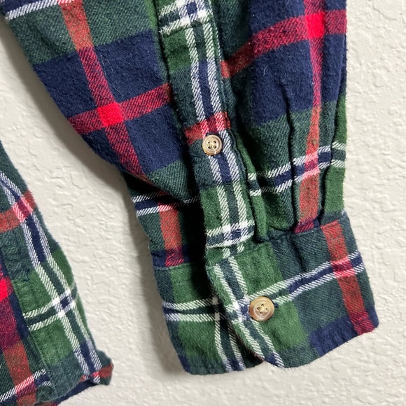 Santa Claus ‘Ho Ho Ho’ Upcycled Graphic Flannel - Picture 4 of 11